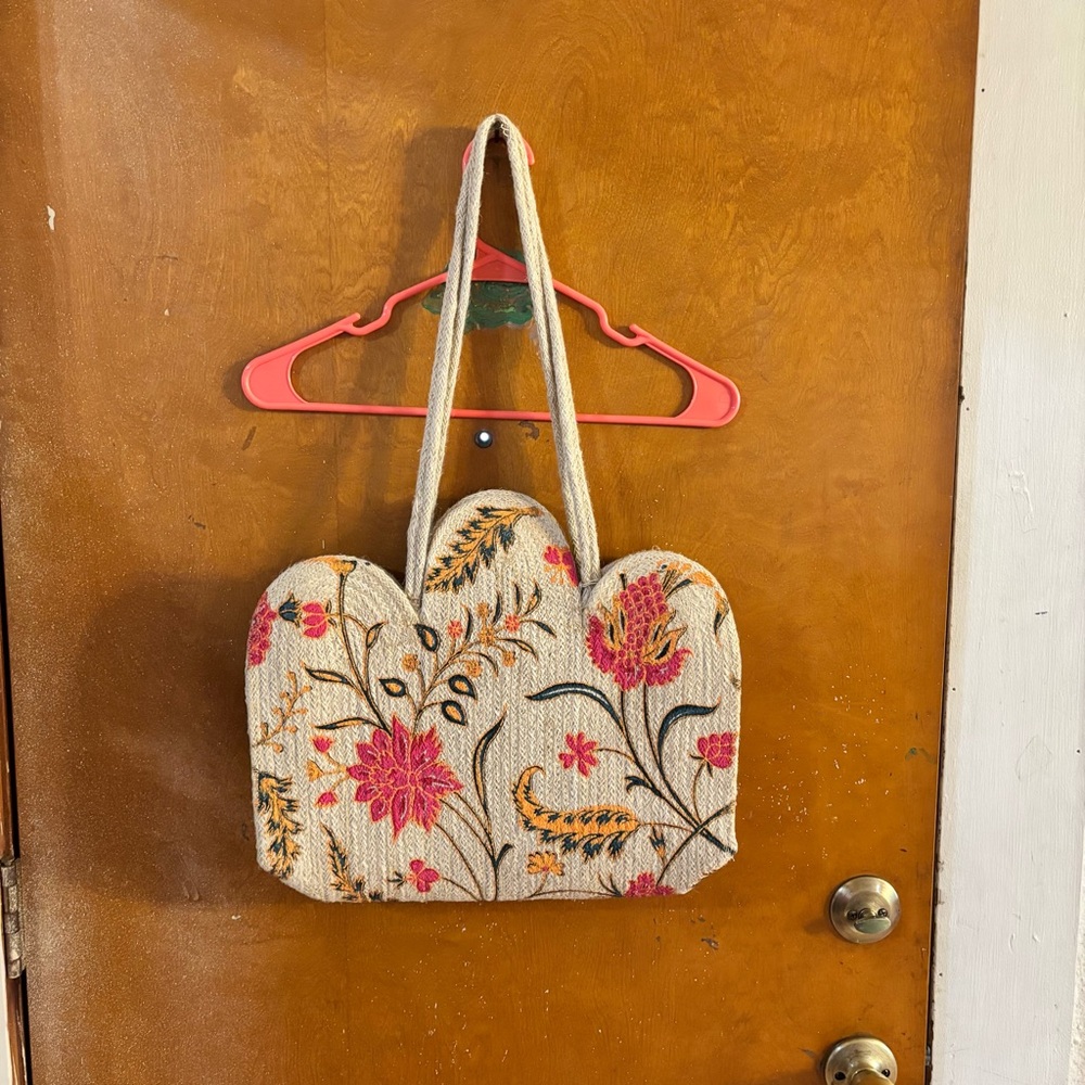 Antik Kraft Summer Jute Shopper shoulder tote bag. - Picture 3 of 9
